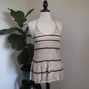 FULL TILT Boho Beach Crocheted Tank Top